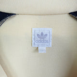 アディダス トラックジャケット ロゴ刺繍 レモンイエロー/ネイビー - NEWSED