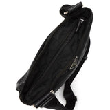 プラダ ポコノ テスート ナイロン 三角プレート ショルダーバッグ ブラック - NEWSED