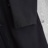 バーバリー ロンドン スタンドカラー フェイクレイヤード ロングコート ノバチェック柄 キルティングベストライナー付き ブラック - NEWSED