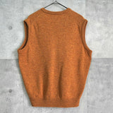 バーバリー ヴィンテージ ホースロゴ ウール ニット ベスト キャメル - NEWSED