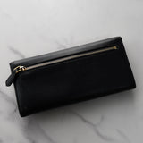 プラダ サフィアーノ レザー 長財布 二つ折り財布 ブラック - NEWSED