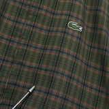 ラコステ リバーシブル ロゴパッチ チェック柄 スウィングトップ ブルゾン オフホワイト / カーキ - NEWSED