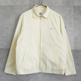 ラコステ メタルロゴパッチ ブルゾン コットンジャケット イエロー - NEWSED