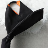 エムエムシックス メゾン マルジェラ ナイロン ジャパニーズバッグ スモール ハンドバッグ ブラック / オレンジ - NEWSED