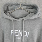 フェンディ ロゴ ショート丈 パーカー フーディー レディース グレー - NEWSED