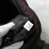 プラダ テスート / レザー ショルダーバッグ 三角プレート トライアングルロゴ ブラウン / ブラック - NEWSED