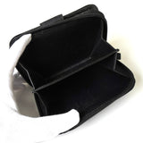 プラダ テスート ポコノ ナイロン トライアングルロゴ ラウンドファスナー 二つ折り財布 ブラック - NEWSED