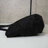 プラダ テスート ポコノ ナイロン ロゴ ハンドバッグ ブラック - NEWSED