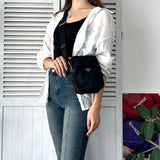 プラダ ポコノ テスート ナイロン 三角プレート ミニ ショルダーバッグ ブラック - NEWSED