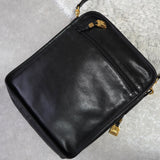 ロエベ アナグラム ショルダーバッグ レザー ブラック - NEWSED