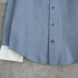 ヴィヴィアン ウエストウッド オーブ 長袖シャツ クレリックシャツ ブルー - NEWSED