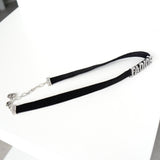 クリスチャン ディオール ラインストーン ベルベット チョーカー ブラック - NEWSED