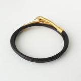 エルメス レザー ジャンボ チョーカー ブレスレット ブラック 箱付き - NEWSED