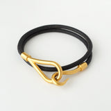 エルメス レザー ジャンボ チョーカー ブレスレット ブラック 箱付き - NEWSED