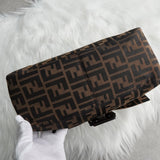 フェンディ マンマバケット ズッカ キャンバス / レザー ワンショルダーバッグ ブラウン - NEWSED