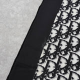 クリスチャン ディオール トロッター シルク スカーフ ブラック - NEWSED