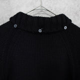 バーバリー ジップアップ ニットジャケット ホースロゴ 刺繍 ノバチェック裏地 キリティング裏地 ブラック - NEWSED