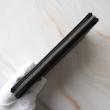 メゾン マルジェラ カレンダータグ 四つタグ レザー ラウンドジップ ロングウォレット 長財布 ブラック - NEWSED