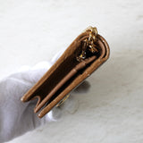 グッチ ズゥミ パイソン チェーン ミニウォレット 二つ折り財布 キャメル - NEWSED