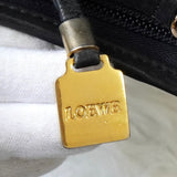 ロエベ アナグラム レザー ショルダーバッグ ポシェット ブラック - NEWSED