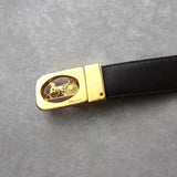 セリーヌ ヴィンテージ 輪馬車 サルキー レザー ベルト ブラック - NEWSED