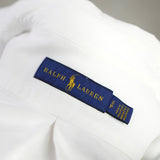 ラルフローレン ポロベア 刺繍 長袖シャツ オックスフォードシャツ ホワイト - NEWSED