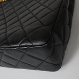 シャネル ココマーク ターンロック マトラッセ ラムスキン チェーン トートバッグ ブラック - NEWSED