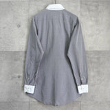 バーバリー ブラックレーベル ホースロゴ クレリックシャツ 長袖シャツ グレー - NEWSED