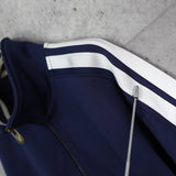 フレッドペリー トラックジャケット ロゴ刺繍 ネイビー - NEWSED