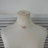 ヴィヴィアン ウエストウッド オーブ フェイクパール ラインストーン チョーカー ピンクゴールド - NEWSED