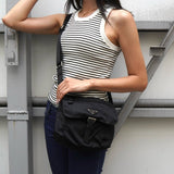 プラダ テスート ポコノ ナイロン トライアングルロゴ ショルダーバッグ ブラック - NEWSED