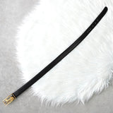 セリーヌ ヴィンテージ 輪馬車 サルキー レザー ベルト ブラック レディース - NEWSED