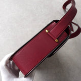 カルティエ マストライン レザー ショルダーバッグ ボルドー - NEWSED