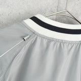 メゾンキツネ スタジャン ブルゾン フォックスロゴ グレー - NEWSED