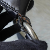 プラダ ポコノ テスート ナイロン / レザー トライアングルロゴ ショルダーバッグ ブラック - NEWSED