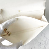 カルティエ マルチェロ レザー 長財布 二つ折り財布 ホワイト - NEWSED