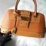 ディオール レザー ハンドバッグ 自立型 キャメル - NEWSED