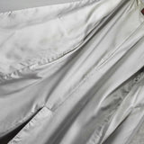 イヴ サンローラン ヴィンテージ ウール ロングコート ステンカラーコート レディース ライトグレー - NEWSED