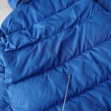 ポロ バイ ラルフローレン フーデッド ダウンジャケット フード取り外し可能 ブルー - NEWSED