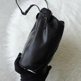 エムエムシックス メゾン マルジェラ レザー ジャパニーズバッグ ショルダーバッグ ブラック - NEWSED