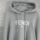 フェンディ ロゴ ショート丈 パーカー フーディー レディース グレー - NEWSED