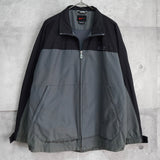 ナイキ ナイロンジャケット ブルゾン ロゴ 刺繍 ブラック / グレー - NEWSED