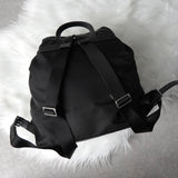 プラダ ポコノ テスート ナイロン サフィアーノレザー ロボット バックパック リュックサック ブラック ギャランティーカード付き - NEWSED