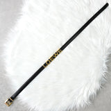 ロエベ ヴィンテージ ロゴ ゴールド金具 ベルト ブラック レディース - NEWSED