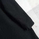 フレッドペリー ロゴ刺繍 起毛 ロングコート コクーンコート チェスターコート ブラック - NEWSED