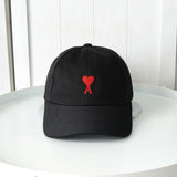 アミパリ アミ パリス ハートロゴ キャップ ブラック