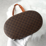 セリーヌ マカダム PVC レザー トートバッグ ブラウン - NEWSED