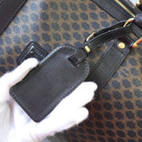 セリーヌ マカダム PVC / レザー ボストンバッグ ブラック - NEWSED