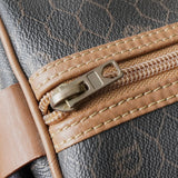 クリスチャン ディオール ヴィンテージ ハニカム柄 PVC ボストンバッグ ハンドバッグ ブラウン系 - NEWSED