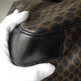 セリーヌ マカダム PVC ボストンバッグ ブラック - NEWSED